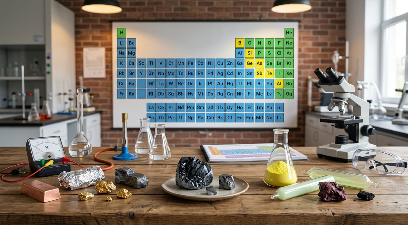 Metals, Nonmetals and Metalloids: Easy Guide